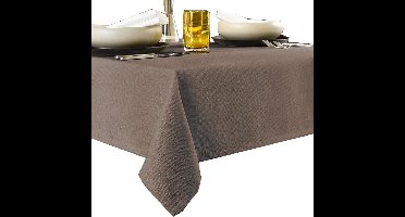 De Witte Lietaer Tafellaken Rond, Walnoot - Ø 170 cm - 100% Polyester