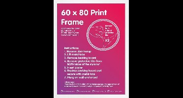 Wissellijst 60x80cm Wit - MDF