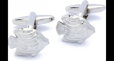 Manchetknopen - Vis Discusvis Zilverkleurig