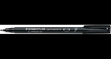 Viltstift Staedtler Lumocolor 318 permanent F zwart - 10 stuks