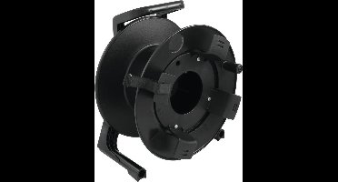 Schill-GT310.RM-Kabelhaspel-Kabeldrum-Cabledrum-Leeg-Kleur: Zwart-Onbreekbaar-Special Gummi-met kabelgeleider