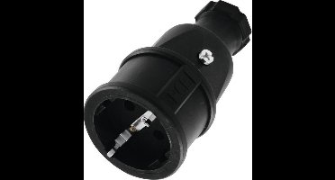 PC ELECTRIC Contrastekker Rubber met randaarde - waterdicht