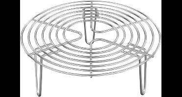 Oneay Ronde keukenaccessoire voor airfryers, hoog koelrek, geschikt voor bakken, stomen en koken onder druk (20x7 cm).