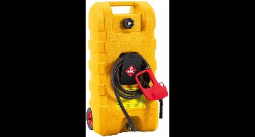 57L Brandstofcontainer – Gasfles – Brandstofkan – Diesel Tank – Kerosine Container – Lekvrij Design – Handpomp Met Wielen – Grijs