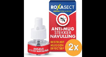 2x Roxasect anti-mug stekker navulling - 2 x 30ml - Voordeelverpakking!