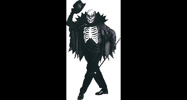 "Skeletten kostuum met cape voor volwassenen Halloween  - Verkleedkleding - Medium"