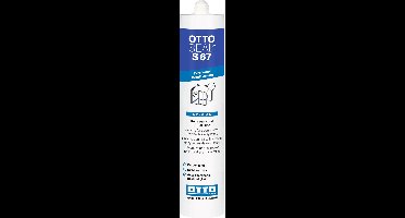 Ottoseal S67 siliconenkit - 310 ml koker - RAL 9010 - voor ruimtes met hygiene-eisen en sanitair
