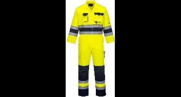 Portwest Nantes Hi-Vis Overall TX55 - Geel/Marine - L