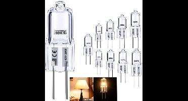 10 stuks G4 halogeenlampen / fittinglampen - warm wit - halogeen - 20W