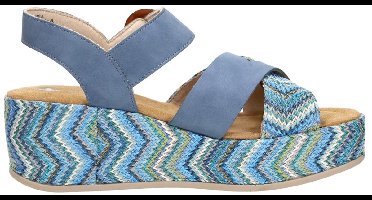 Rieker Sandalen Hak Sandalen Hak - Blauw - Maat 43