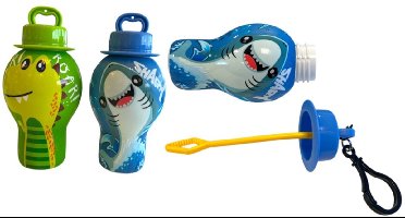 Johntoy bellenblaas anti-lek 12 stuks 30 ml dierenprint speelgoed.