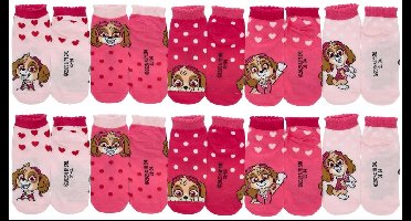 Paw Patrol Sokken - 10 Paar - Maat 31/34- Roze - Kind