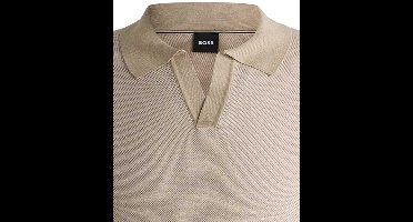 Hugo Boss poloshirt korte mouw beige