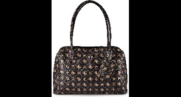 GUESS schoudertas Patsie Tote Espresso Logo donkerbruin