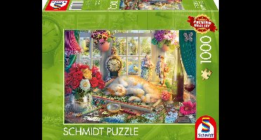 Schmidt - Legpuzzel - Puzzelen met kat - 1000 stukjes - Volwassenen - vanaf 12 jaar