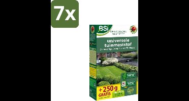 BSI – Universele Meststof – Evenwichtige Groei & Sterke Planten – 1,25 kg (12,5 m²) - Bulkverpakking - 7 stuks