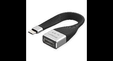 ROLINE Beeldschermadapter USB Type C - DP, M/F, 0,13 m