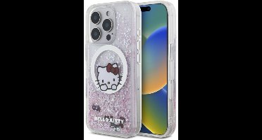 Hello Kitty Serie - Hoesje voor Mobiele Telefoon - Liquid Glitter - MagSafe - Wit