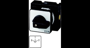 Eaton Omschakelaar, T3, 32 A, Inbouw, 6 bouweenheid(en), Contacten: 12, 60 °, vergrendelend, met 0-stand, 1-0-2, Designnummer 8362, 090313
