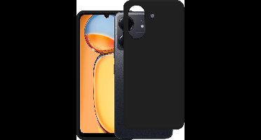 Just in Case hoesje geschikt voor Xiaomi Redmi 13C Hoesje Siliconen - Flexibele Case - Zwart