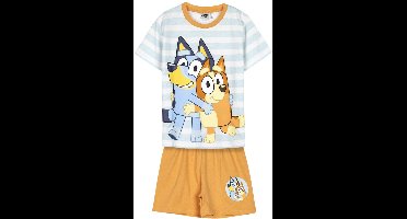 Bluey Shortama Jongens - Zomer Pyjama met T-Shirt en Korte Broek - Bluey en Bingo - Officieel Gelicenseerd
