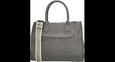 Beagles Las Palmas Handtas Schoudertas - Trendy Schouderband - Fashion Bag - Dames Tas- Grijs