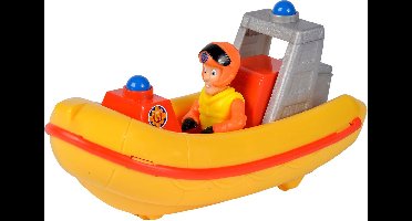 Simba Brandweerman Sam reddingsboot speelgoed met Elvis figuur 17cm.