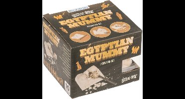 Out of the Blue - Opgravingsset Mummie – 10 verschillende mummies – 8 x 9,5 cm – Inclusief hamer en borstel – Archeologie speelgoed – Graafset voor kinderen – Educatief cadeau