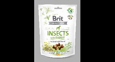 Brit Dog Crunchy Cracker 200 g - Hondensnacks - Insecten&Konijn