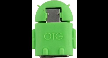OTG-adapter - USB naar MicroUSB-adapter - Groen