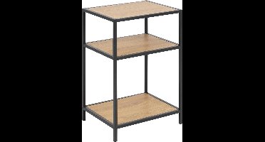 Sea nachtkastje met 2 planken, eiken.