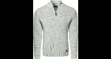 Carisma Heren Trui Opstaande Kraag Gebreid Motief Grijs 7859 - XXL