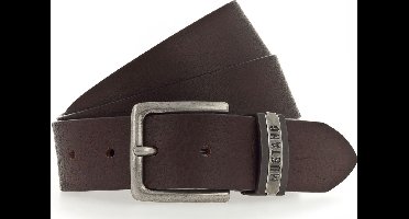 MUSTANG Leren Riem Classic Leather Belt W105 Dark Brown Donkerbruin
