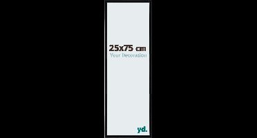 Your Decoration - Fotolijst 25x75 cm - Kunststof - Zwart Hoogglans - Annecy