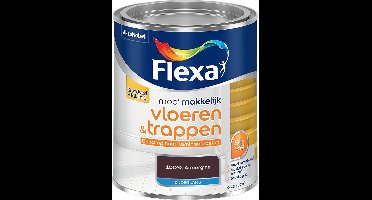 Flexa - Mooi Makkelijk Vloeren & Trappen Zijdeglans - 100% Aubergine - Mengverf - 0.75 L