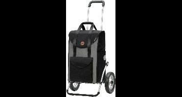 Andersen SHOPPER MANUFAKTUR Boodschappentrolley Royal Shopper Senta 49L Grey Zwart 115cm