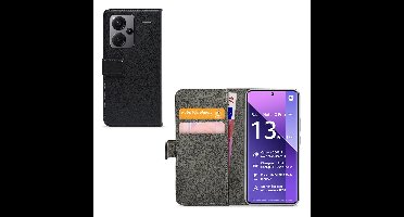 Mobilize Telefoonhoesje geschikt voor Xiaomi Redmi Note 13 Pro Plus Hoesje | Mobilize Classic Gelly Wallet Bookcase Portemonnee | Pasjeshouder voor 2 Pasjes | Telefoonhoesje voor Pinpas / OV Kaart / Rijbewijs - Zwart