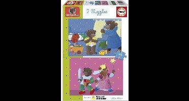 Puzzel - EDUCA - Kleine Bruine Beer: Set van 2 puzzels van 48 stukjes voor kinderen vanaf 4 jaar