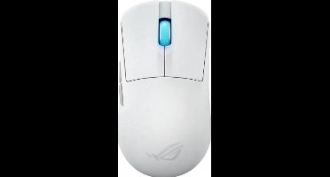 ASUS ROG Harpe Ace Mini Wit - Muis - Bedraad & draadloos - optisch - 42000 DPI - USB Type-C - Bluetooth - 2.4Ghz - Wit