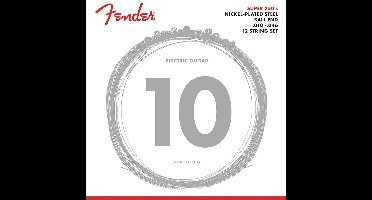 Fender F-250-12 snaren set elektrisch, nickel plated steel, 12-snaar, ball end, 010-046