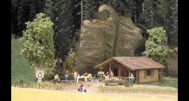 Busch - Blockhütte H0 (Bu1035) - modelbouwsets, hobbybouwspeelgoed voor kinderen, modelverf en accessoires