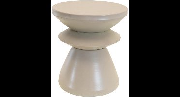 Louis bijzettafel metaal ø36x39,5cm - licht grijs