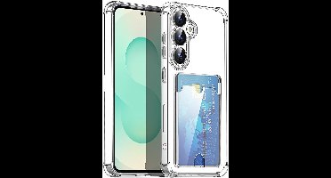 Ntech - Transparant hoesje met Pasjeshouder geschikt voor Samsung Galaxy S26 Plus - Shock Proof Case – Kaarthouder