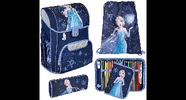 Scooli schooltas EasyStart Schulranzen-Set 5-delig Frozen donkerblauw