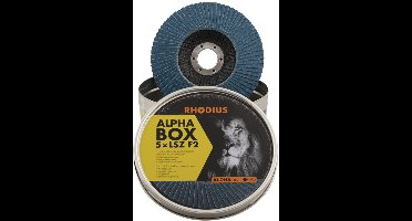 Lamellenschijf 5 in blik Ø125 mm K60 ALPAline LSZ F2 - RHODIUS