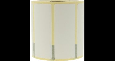 Etiket blanco 75 x 30 mm op rol