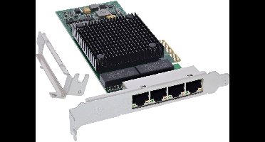 InLine® Quad Gigabit netwerkkaart, 4x RJ45 1 Gb/s, PCIe x4