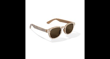 Little Dutch kinderzonnebril Ocean Brown Stripes - bruin gestreepte zonnebril - sunglasses