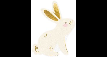 PartyDeco - Servetten - bunny (20 stuks)