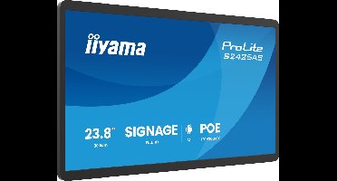 iiyama ProLite S2425AS-B1P Digitale signage flatscreen 60,5 cm (23.8") LCD Wifi 500 cd/m² Full HD Zwart Type processor Android 24/7
